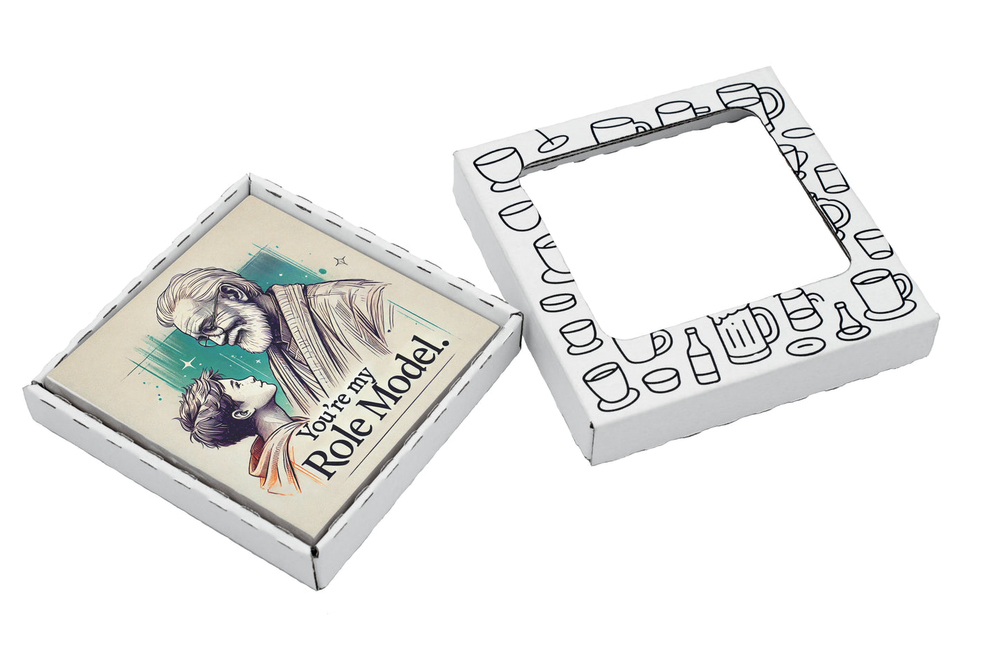 You're My Role Model Coaster Gift Pack for Father's Day