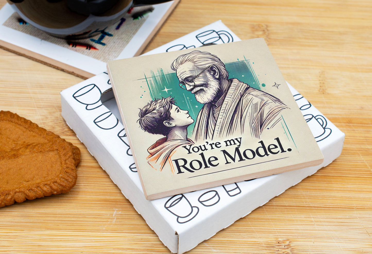 You're My Role Model Coaster Gift Pack for Father's Day