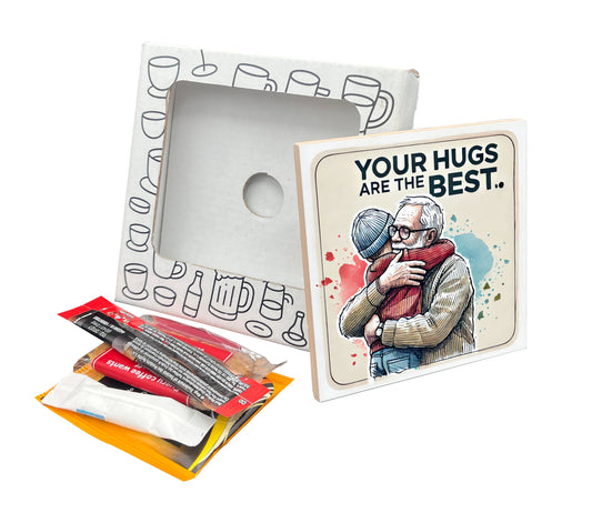 Your Hugs Are the Best Coaster Gift Pack for Father's Day