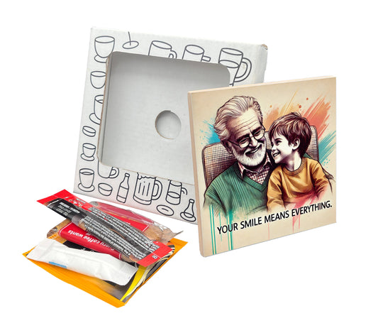 Your Smile Means Everything Coaster Gift Pack for Father's Day