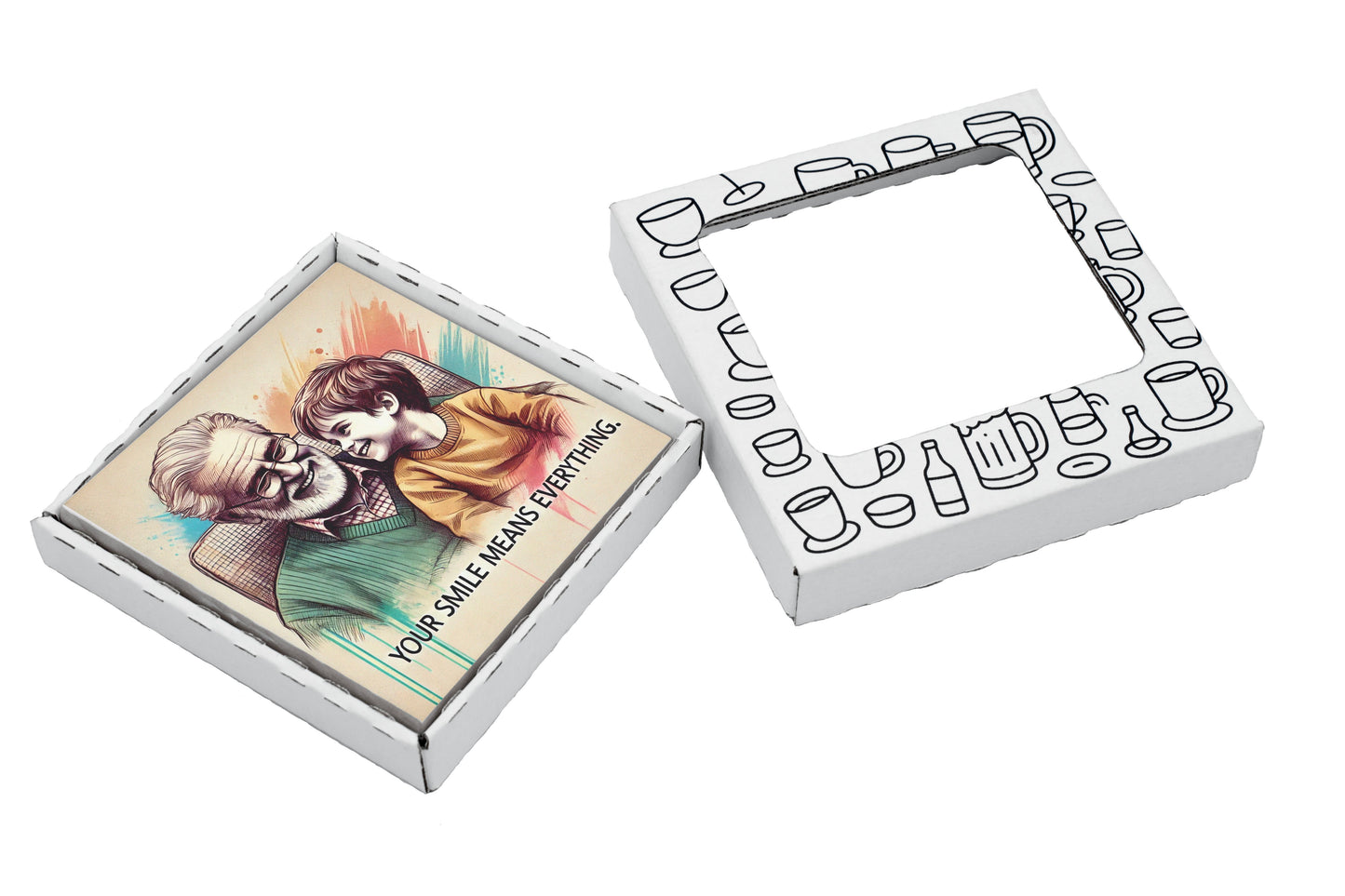 Your Smile Means Everything Coaster Gift Pack for Father's Day