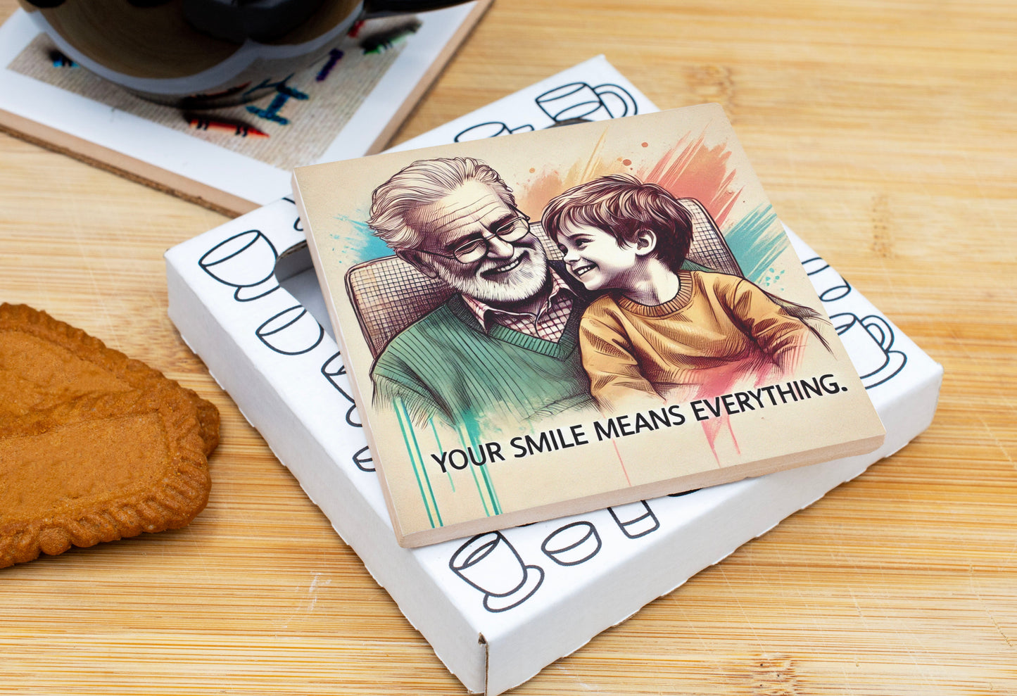 Your Smile Means Everything Coaster Gift Pack for Father's Day