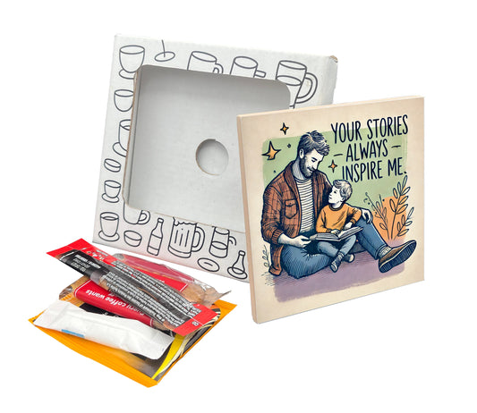 Your Stories Inspire Me Coaster Gift Pack for Father's Day