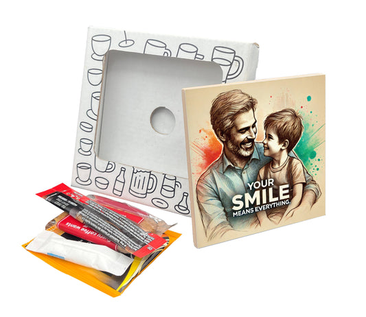 Your Smile Coaster Gift Pack for Father's Day