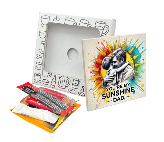 You're My Sunshine Dad Coaster Gift Pack for Father's Day