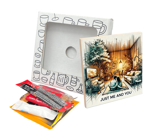 'Just Me and You' Coaster Gift Pack for Valentine's Day