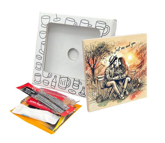 'Just Me and You' Coaster Gift Pack for Valentine's Day