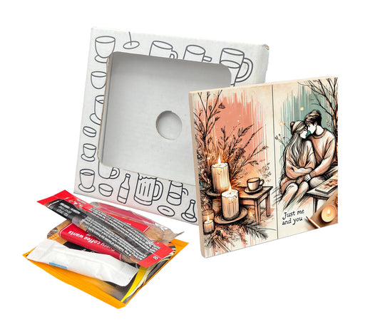 'Just Me and You' Coaster Gift Pack for Valentine's Day