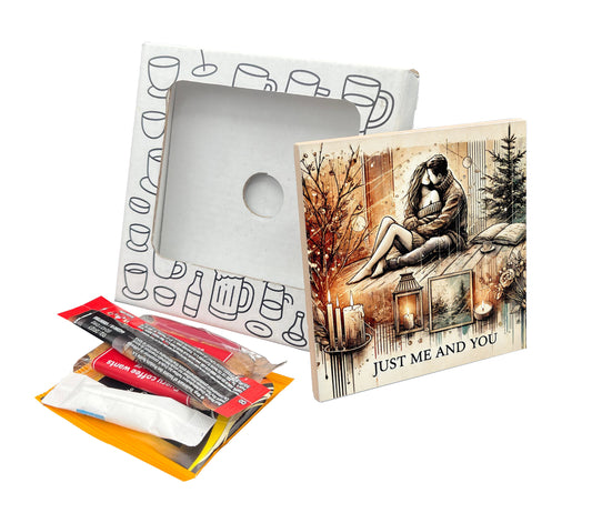 'Just Me and You' Coaster Gift Pack for Valentine's Day