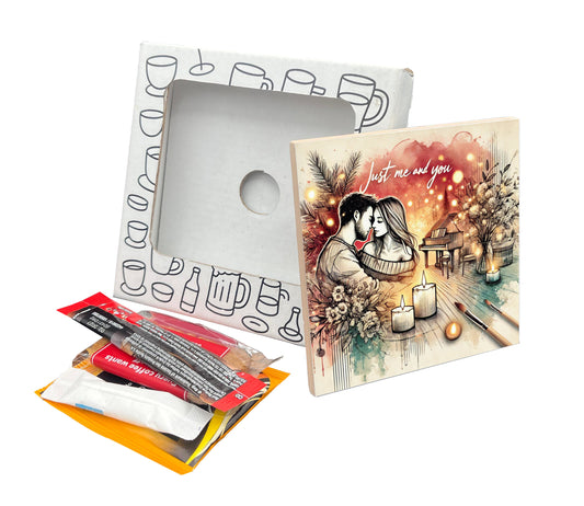 'Just Me and You' Coaster Gift Pack for Valentine's Day