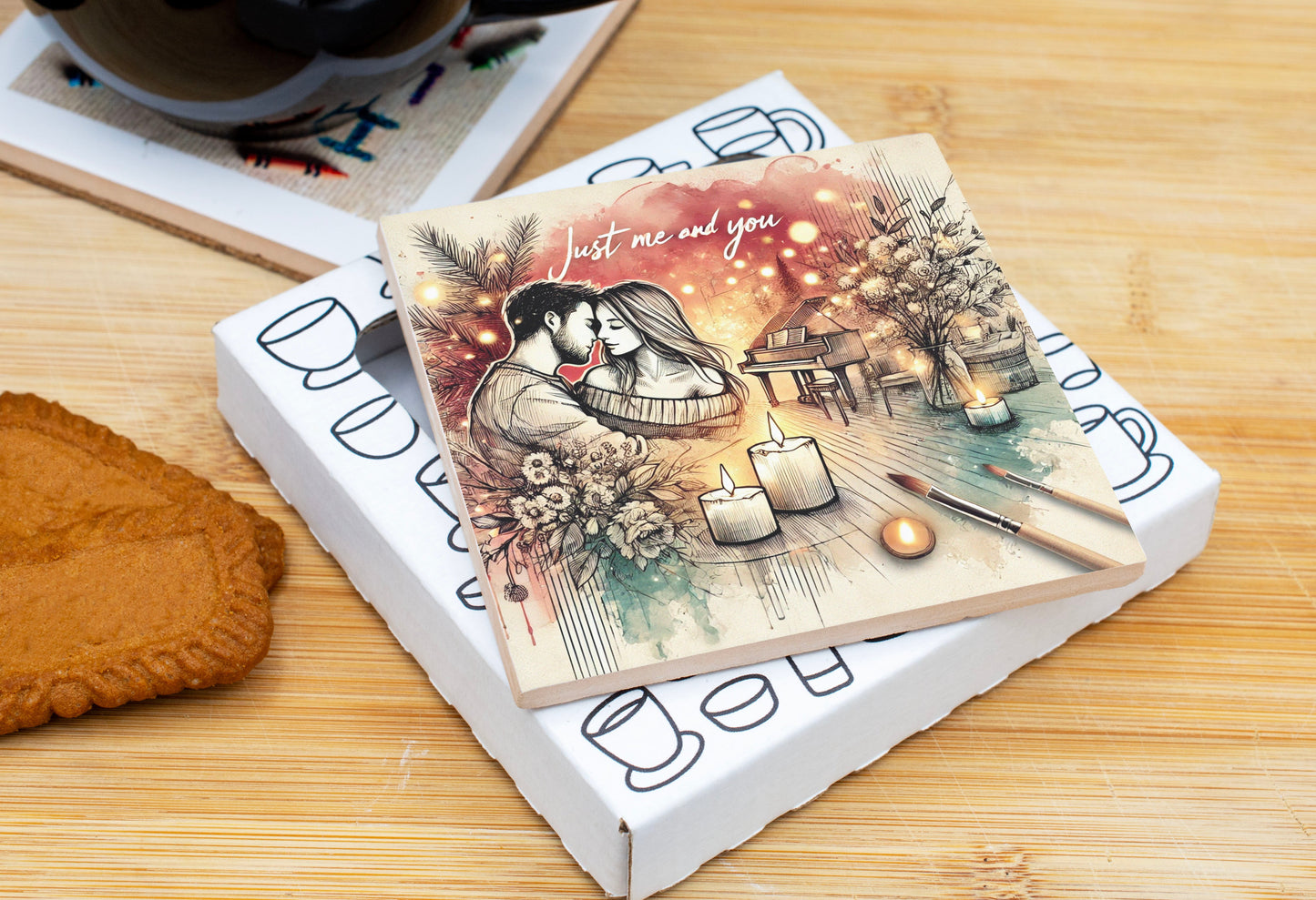 'Just Me and You' Coaster Gift Pack for Valentine's Day