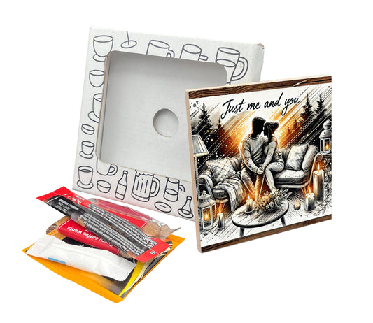 'Just Me and You' Coaster Gift Pack for Valentine's Day