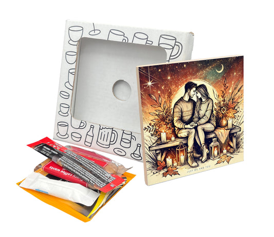 'Just Me and You' Coaster Gift Pack for Valentine's Day