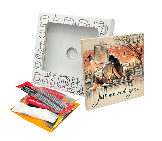 'Just Me and You' Coaster Gift Pack for Valentine's Day