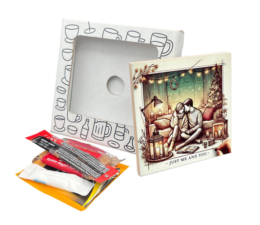 'Just Me and You' Coaster Gift Pack for Valentine's Day