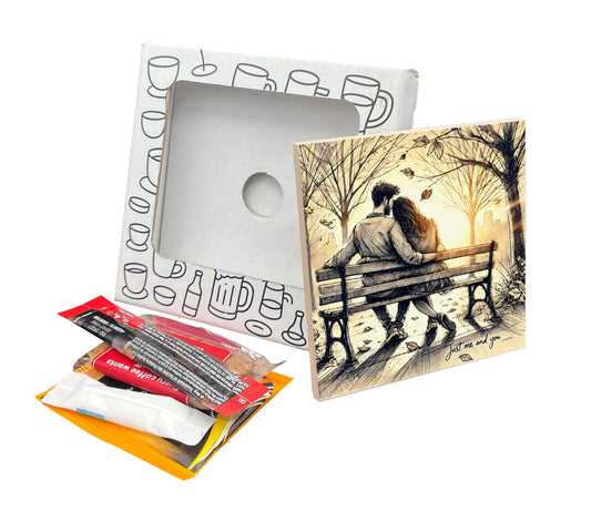 'Just Me and You' Coaster Gift Pack for Valentine's Day