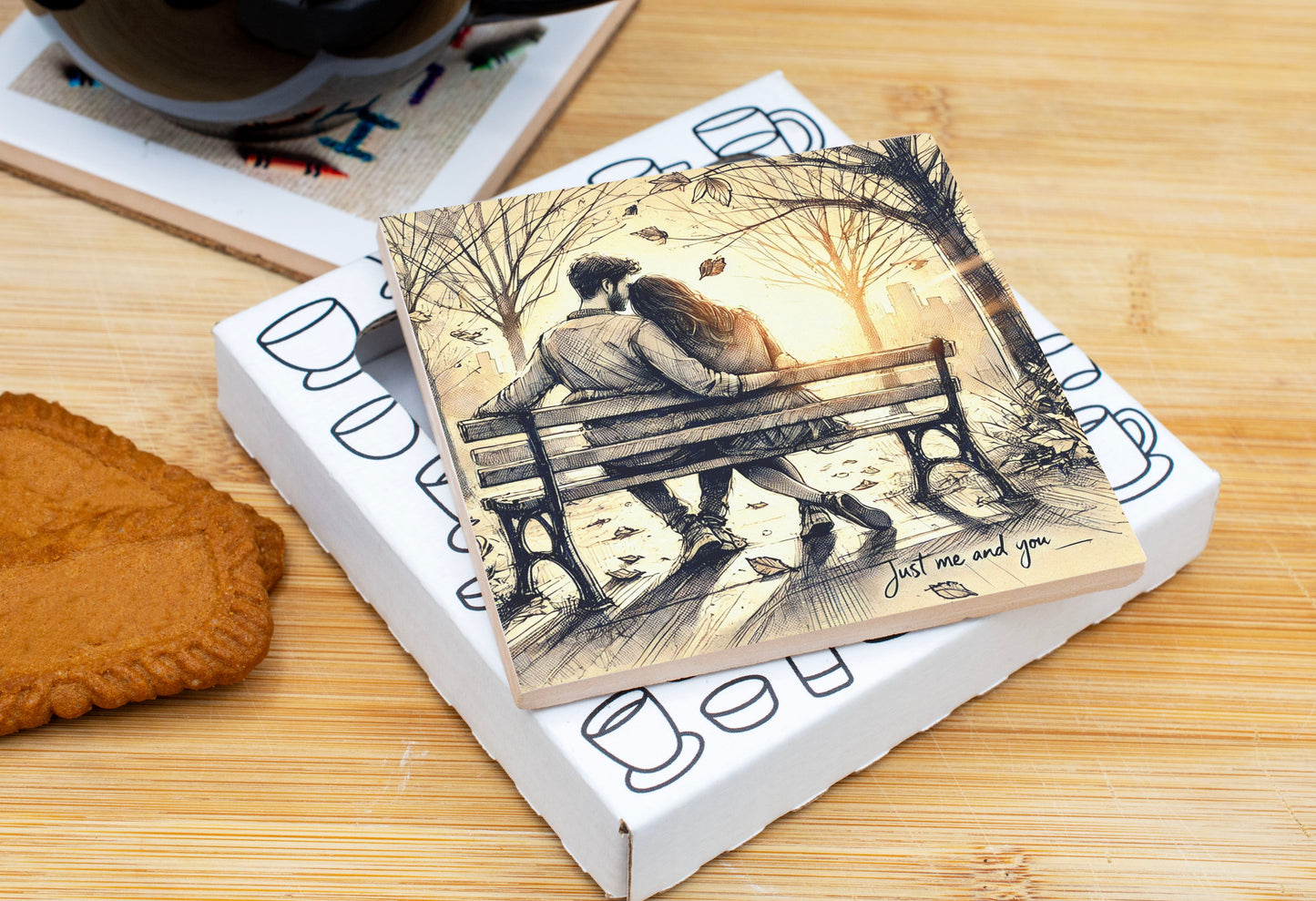 'Just Me and You' Coaster Gift Pack for Valentine's Day