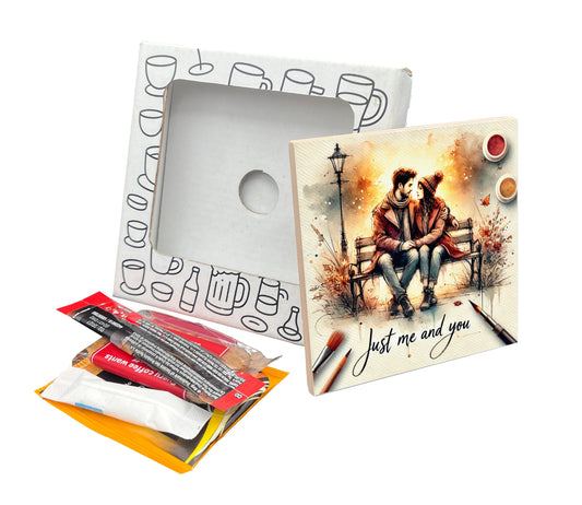 'Just Me and You' Coaster Gift Pack for Valentine's Day