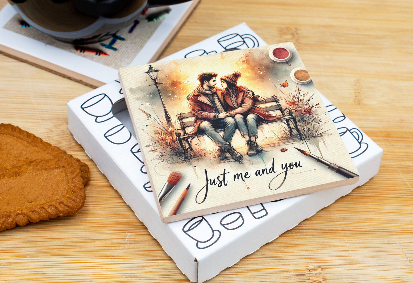 'Just Me and You' Coaster Gift Pack for Valentine's Day