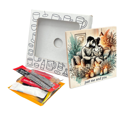 'Just Me and You' Coaster Gift Pack for Valentine's Day