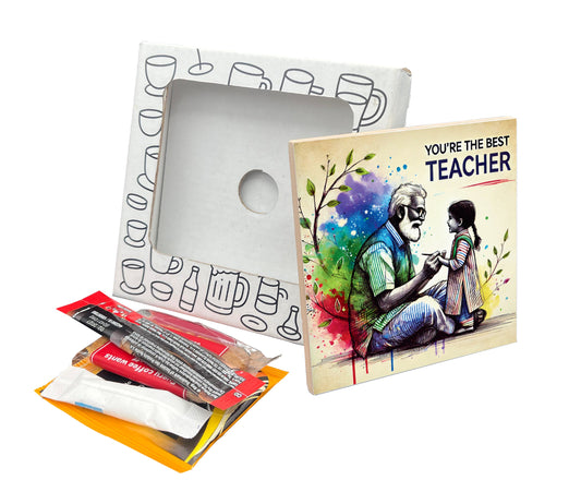 You're the Best Teacher Coaster Gift Pack for Teacher Appreciation