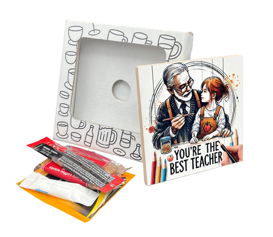 You're the Best Teacher Coaster Gift Pack for Teacher Appreciation