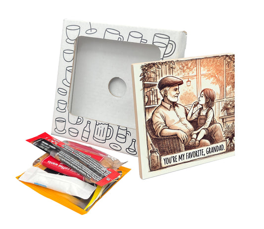 You're My Favorite Grandad Coaster Gift Pack for Father's Day