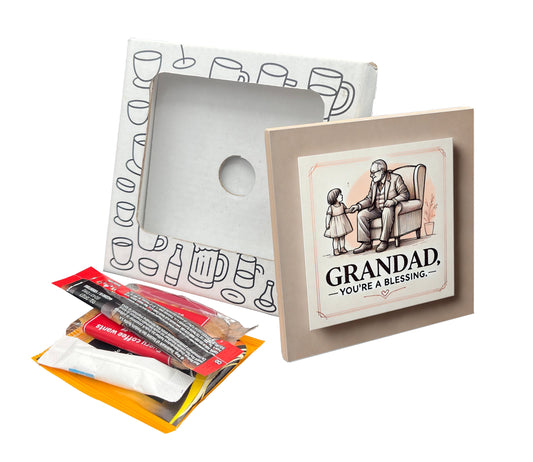 'Grandad, You're a Blessing' Coaster Gift Pack for Father's Day
