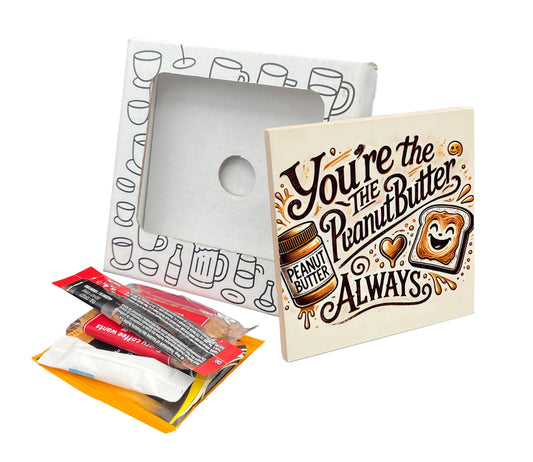 You're the Peanut Butter Always Coaster Gift Pack for Anniversary