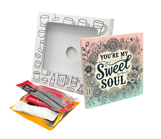You're My Sweet Soul Coaster Gift Pack for Valentine's Day