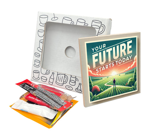 Your Future Starts Today Coaster Gift Pack for Graduation